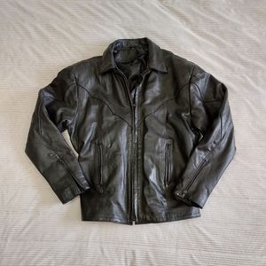 HUDSON LEATHER Womens Size XL Motorcycle Biker Jacket